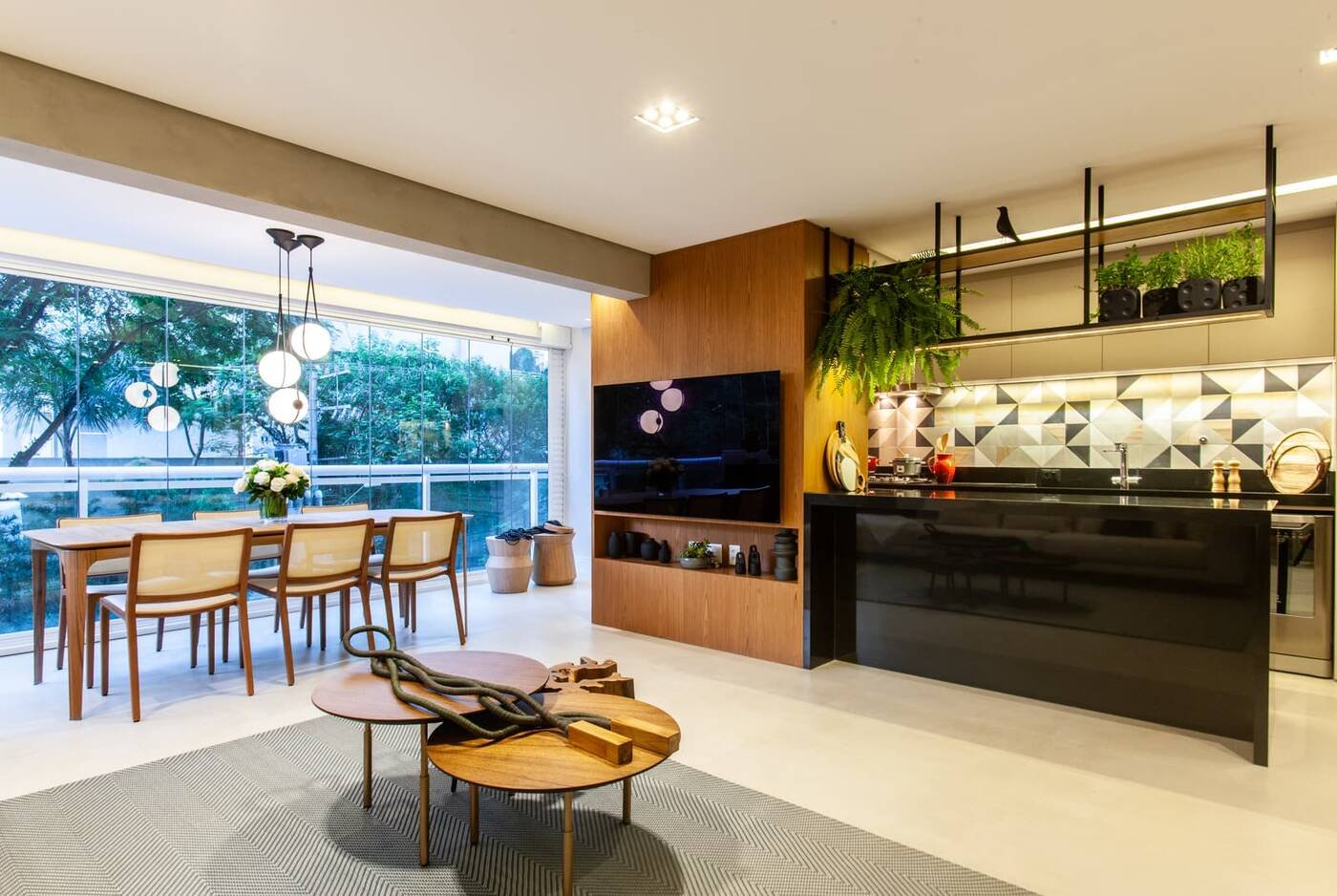 Estar & Cozinha — Apartamento S|R (70 m²), Aclimação — ML Arquitetos Associados