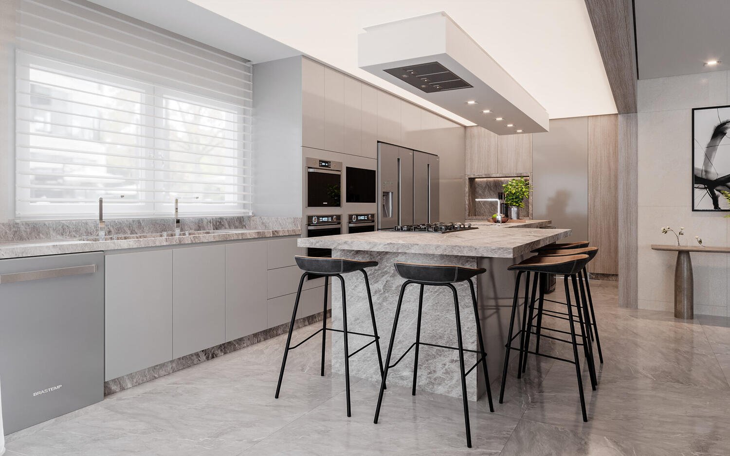 Cozinha Gourmet — Apartamento A|J, Jardim Europa, São Paulo — ML Arquitetos Associados