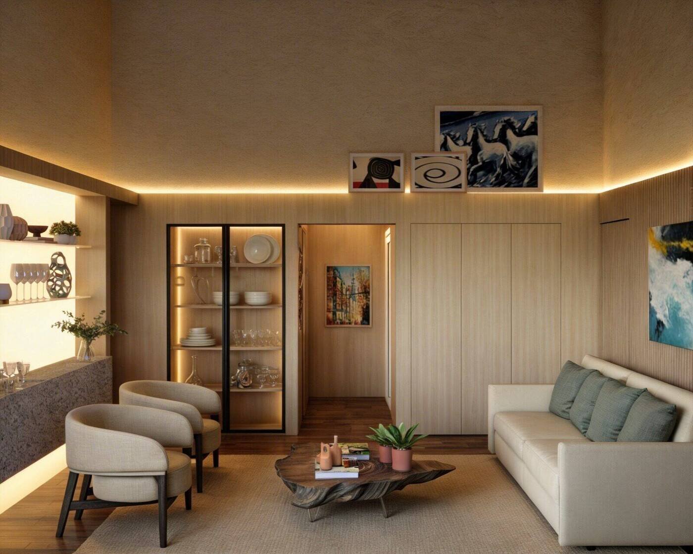 Living — Estar Intimista — Apartamento C|D, Perdizes, São Paulo — ML Arquitetos Associados