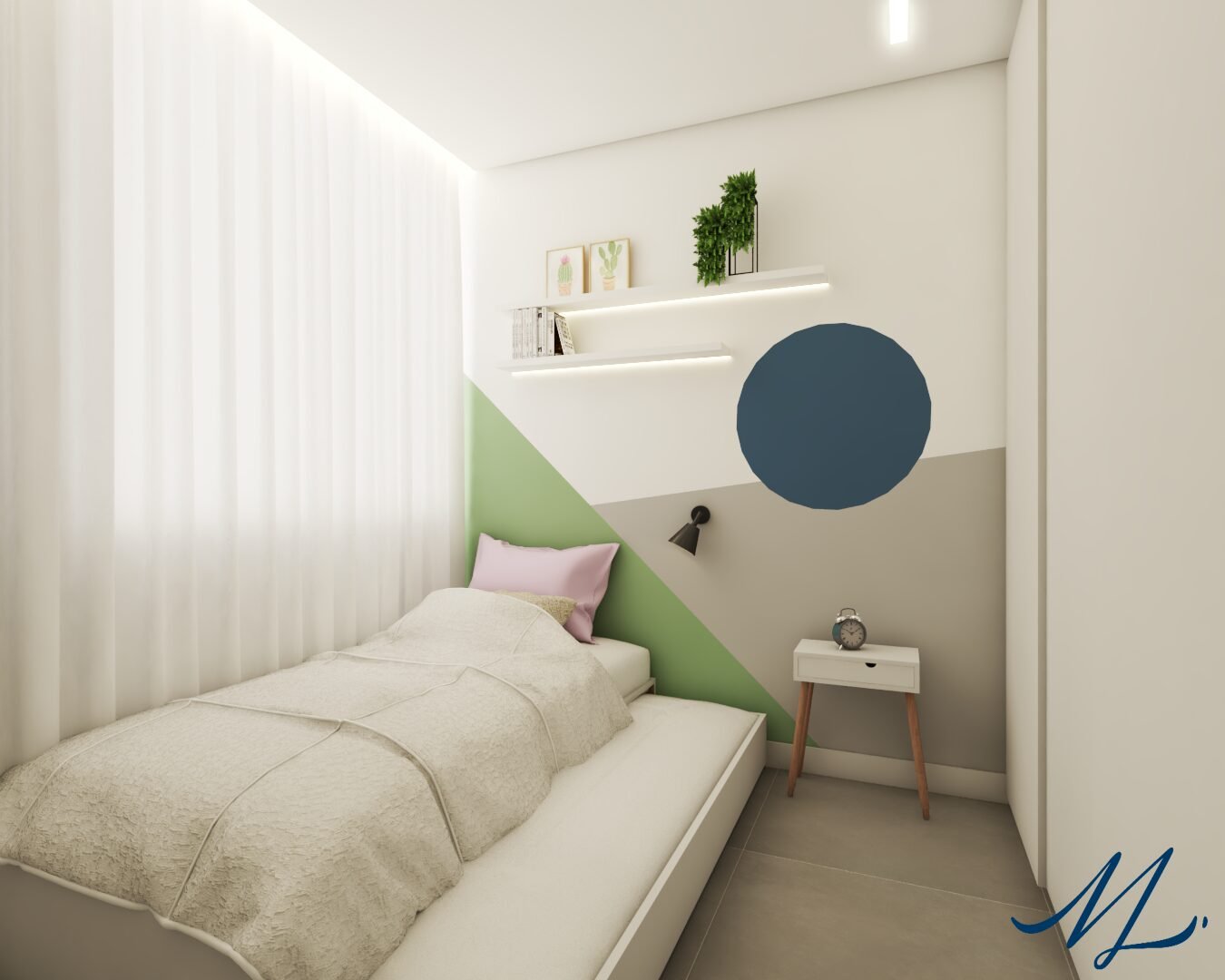 Quarto Hóspedes — Apartamento J|L, Moema, São Paulo — ML Arquitetos Associados