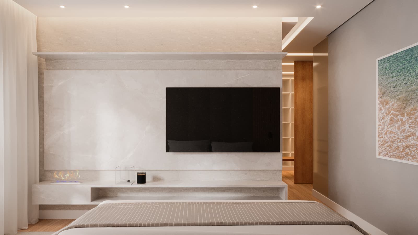 Suíte Master — Apartamento M|F, Brooklin — ML Arquitetos Associados