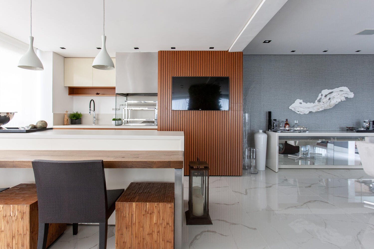 Cozinha Integrada — Apartamento M|P, Paraíso — ML Arquitetos Associados