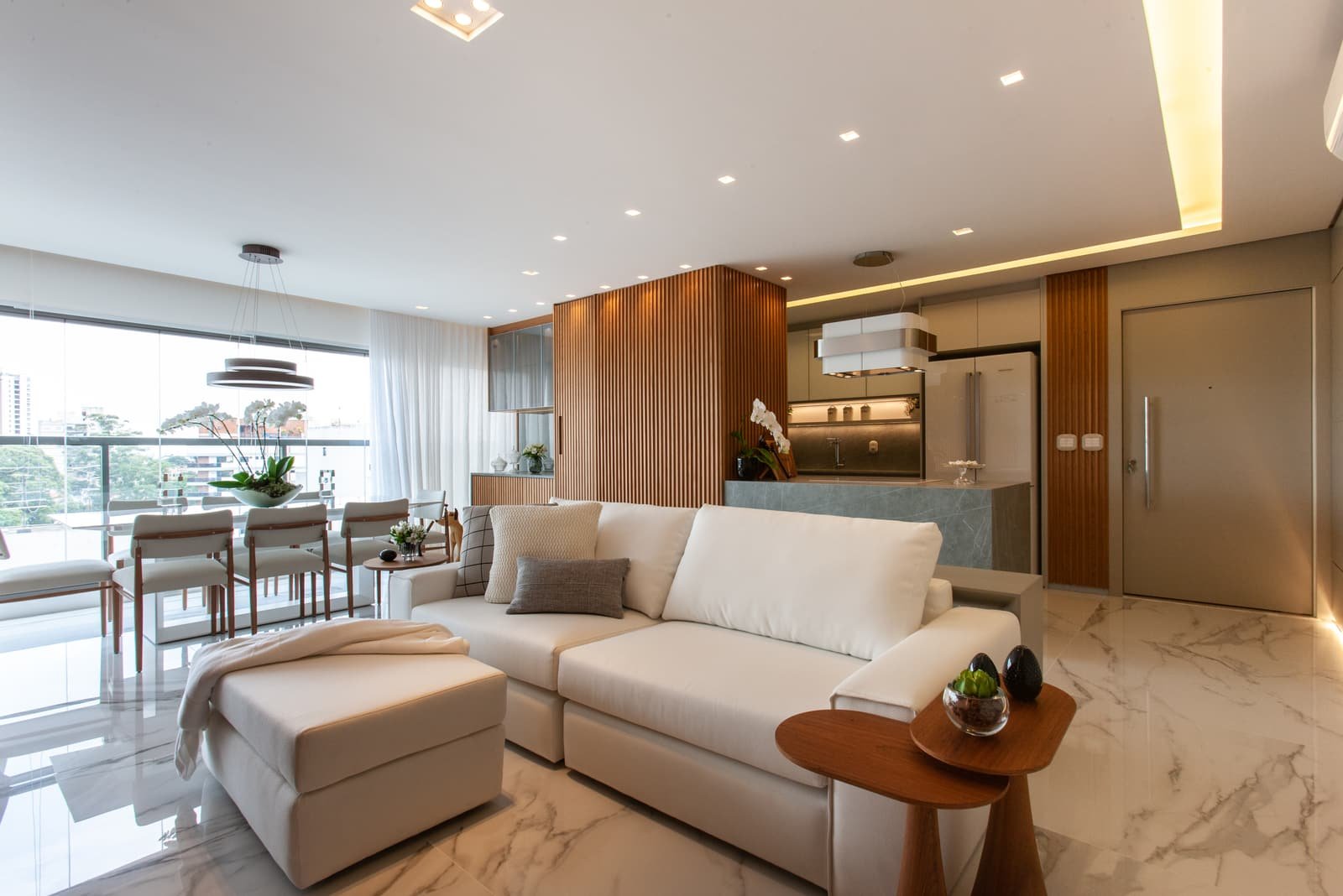 Living & Cozinha — Apartamento S|A, Vila Madalena — ML Arquitetos Associados
